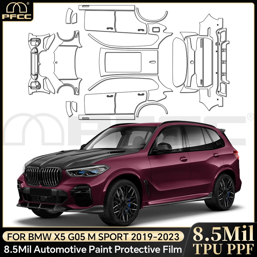 

TPU For BMW X5 G05 M SPORT 2019-2023 Paint Protection Film Pre-cut PPF Car Body Anti-Scratch Clear Bra Resistant Invisible Cover