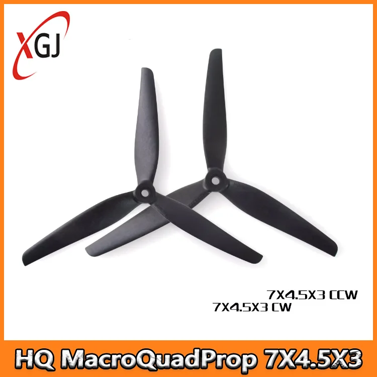 HQ MacroQuadProp 7X4.5X3 7 Inch Nylon 3 Blade Propeller High Strength High Toughness CW CCW For 7045 FPV Racing Drones