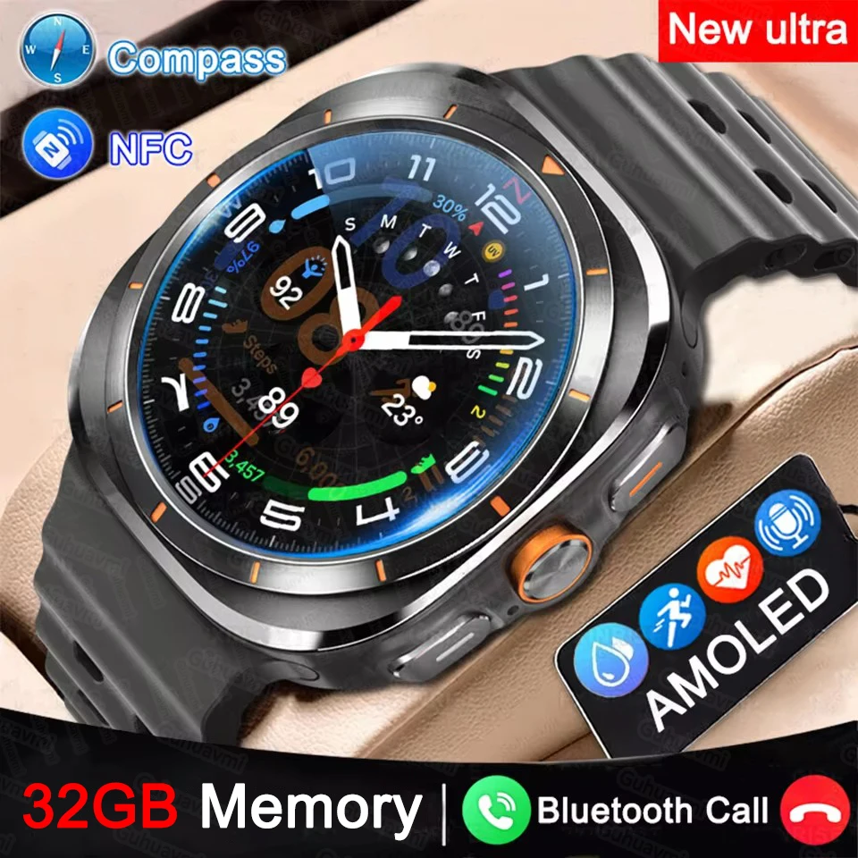 

Original DT Watch 7 Ultra 32GB Memory Smart Watch GPS Map NFC Men Watch AMOLED 5.3BT Call IP68 Sports Smartwatch For Android IOS