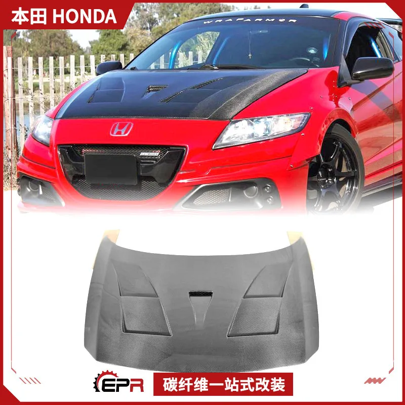 

Suitable for Honda CRZ ZF1 Carbon Fiber Modification Amuse, hood hood, front hood