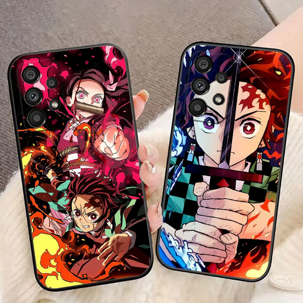 Anime Demons Slayers Tanjiro Handyhülle für Samsung A73 A72 A71 A57 A56 A55 A54 A53 A52 A51 A37 A36 A32 A23 A22 A16 A15 A14 Hülle