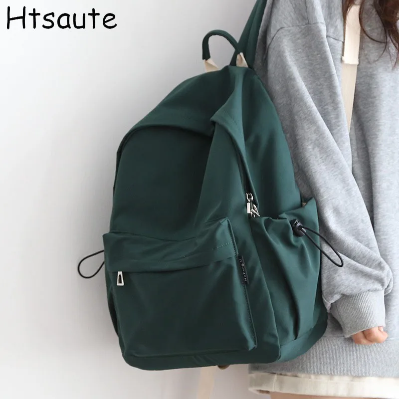 Brand Stylish Unisex Ultralight Nylon School Backpacks Man Women 15.6 Inch Laptop School Bag Ladies Pink Red Best Schoolbag