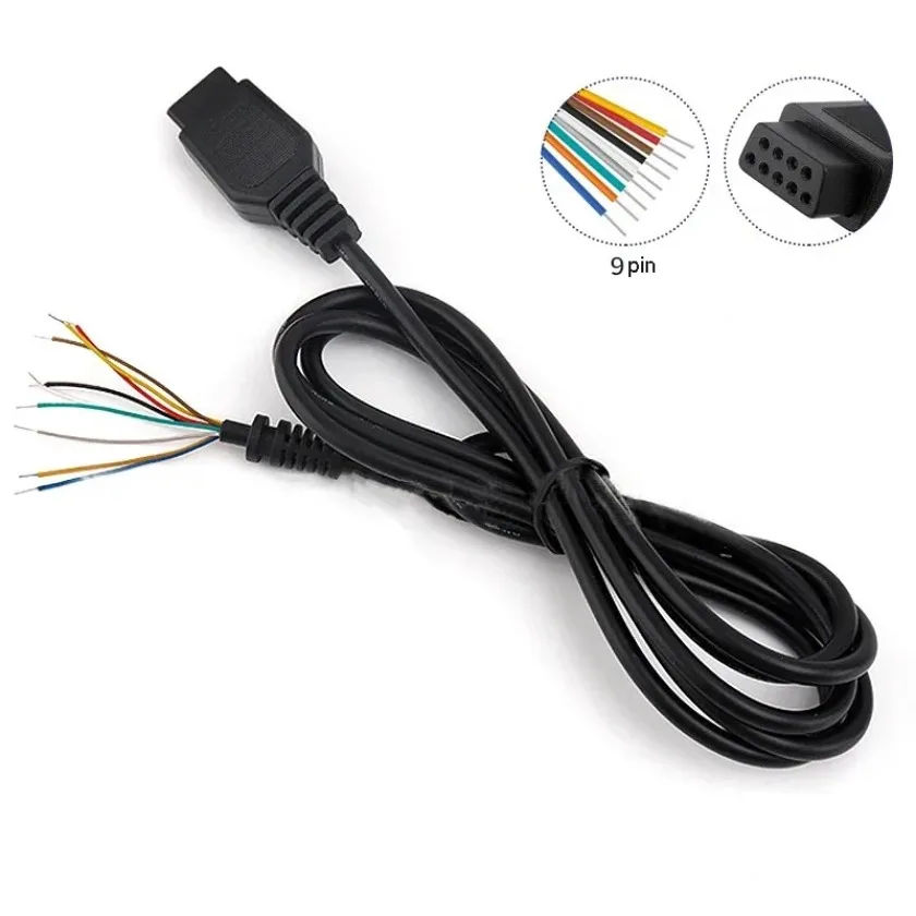 1pc Cable for Sega Genesis 2 MD 2 Control Cable for Mega Drive 2 Gamepad Controller Extend Cord 9Pin Game Console Wire