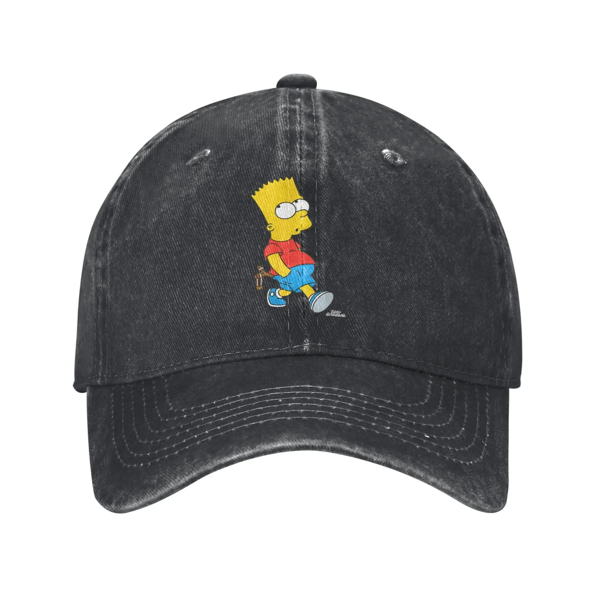 New The S-simpson With Slingshot Summer Casual Trucker Hat  Couple Women Custom Logo Hunting Camping Breathable Snapback Cap