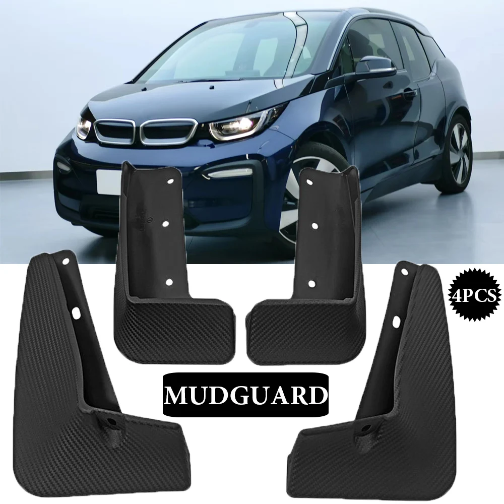 

4pc Set For Bmw I3 2014 2015 2016 2017 2018 2019 2020 2021 Mud Flaps Splash Guards Mudguards Fender Replacement Auto