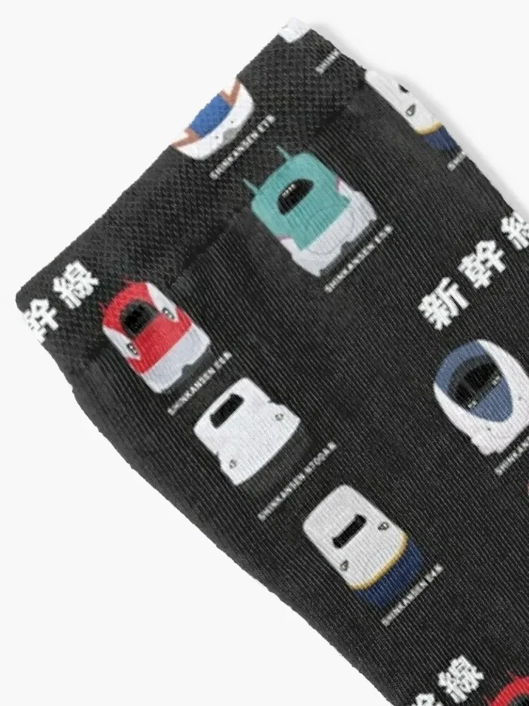 Japanese Shinkansen Bullet Trains - Front View Socks football Children's tennis Socks For Girls Men's