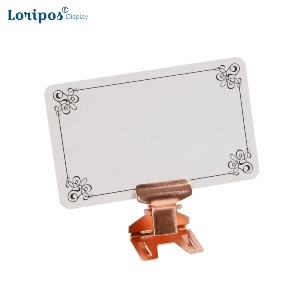 

Pop Price Paper Sign Label Card Display Clips Holders Stand Metal For Stores Tag Signage Promotions Clip