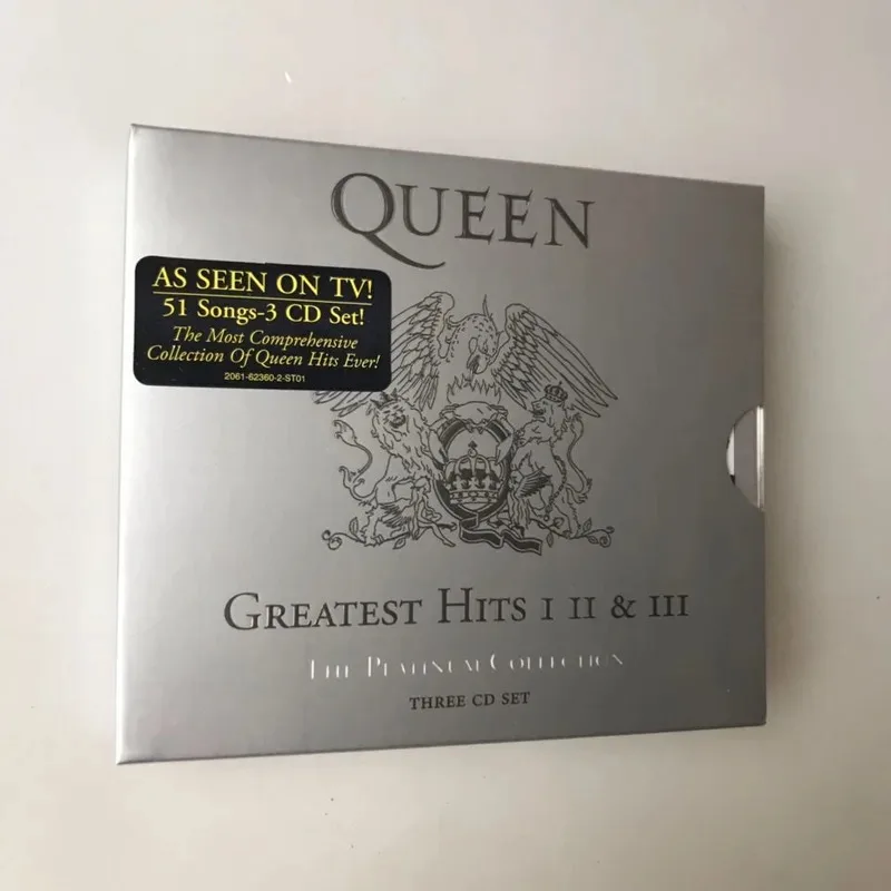 Классический музыкальный компакт-диск Queen Freddie Mercury, альбом для косплея, компактный диск, 3 шт., компакт-диск Walkman, автомобильные игры, коллекция песен, подарки