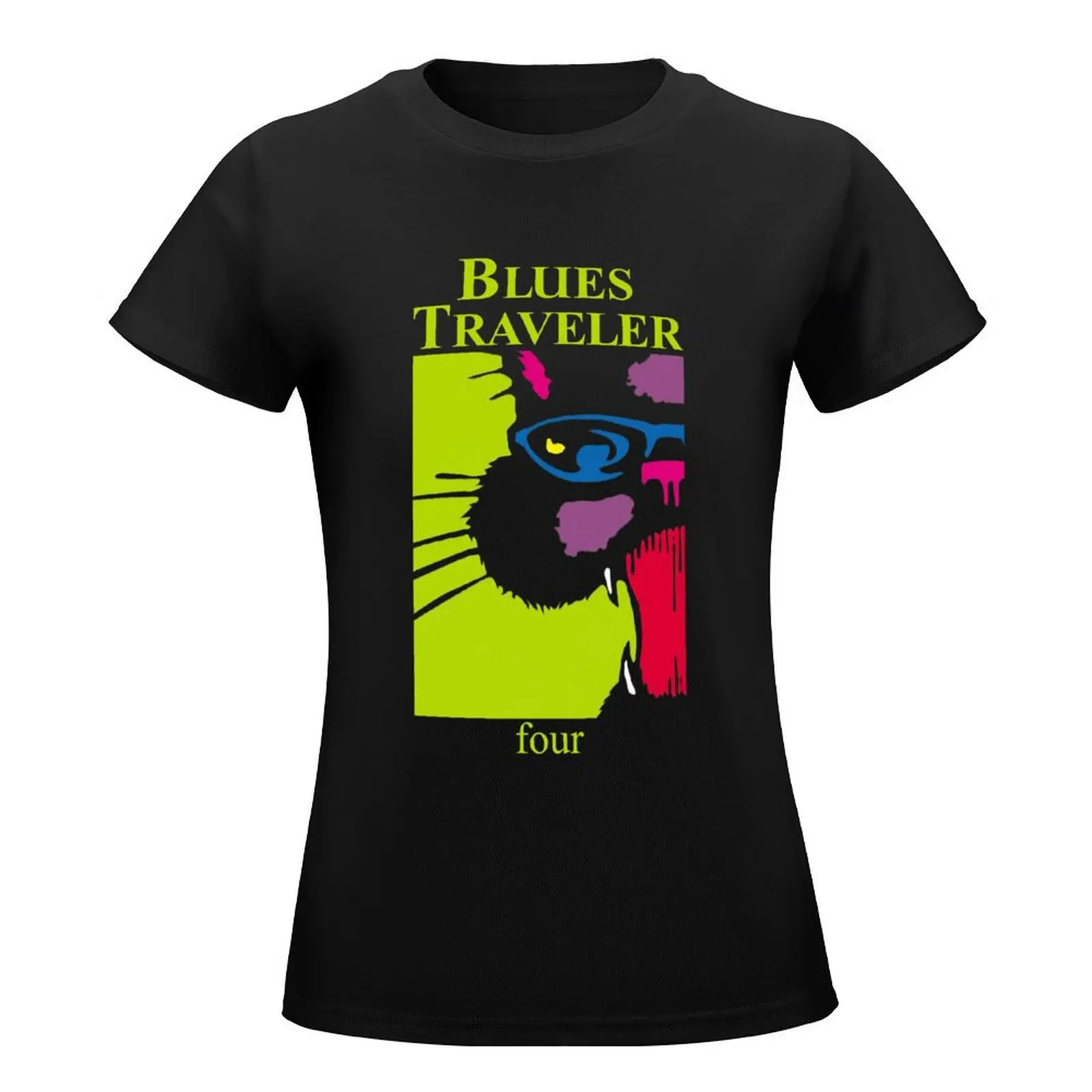 BLUES TRAVELER T-Shirt summer tops Short sleeve tee animal print shirt for girls vintage clothes graphic t-shirts for Women