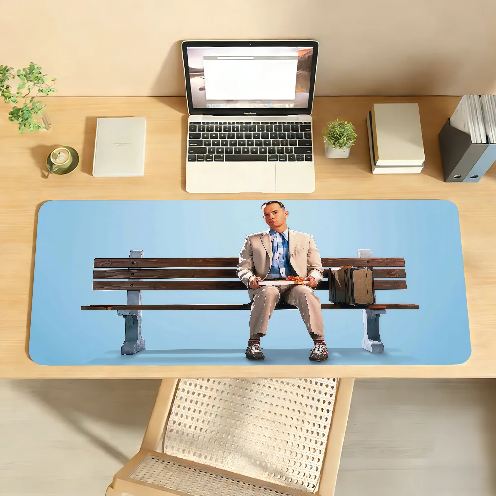 

Классический коврик для мыши «Форрест Гамп», нескользящий, с фиксирующим краем, аксессуары для ПК и ноутбуков, резиновый, для офиса, для клавиатуры, большой игровой коврик XXL для стола