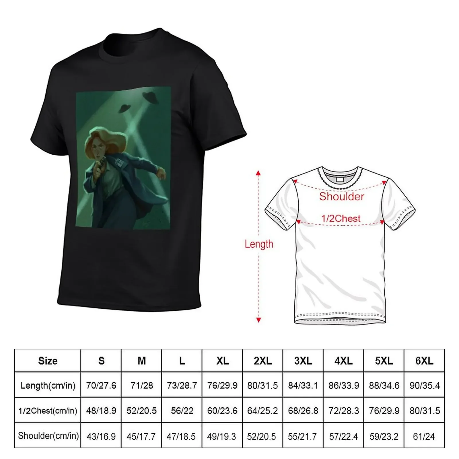 X Files, Dana Scully T-Shirt summer tops plus sizes customs design your own sports fans workout shirts for men