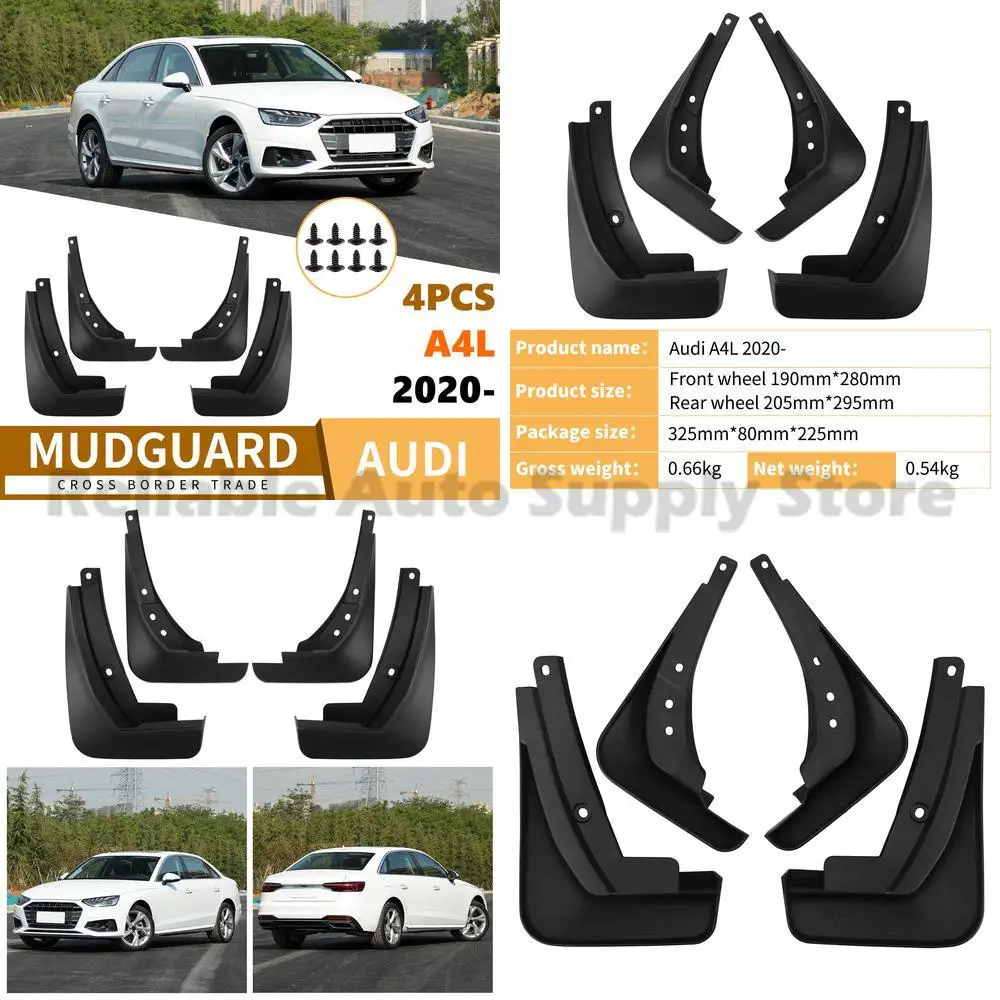 

For Audi A4L 2020-2025 Mud Flaps Rubber Front and Rear Car Accessories Best Selling High Quality Premium Protection Durable Desi