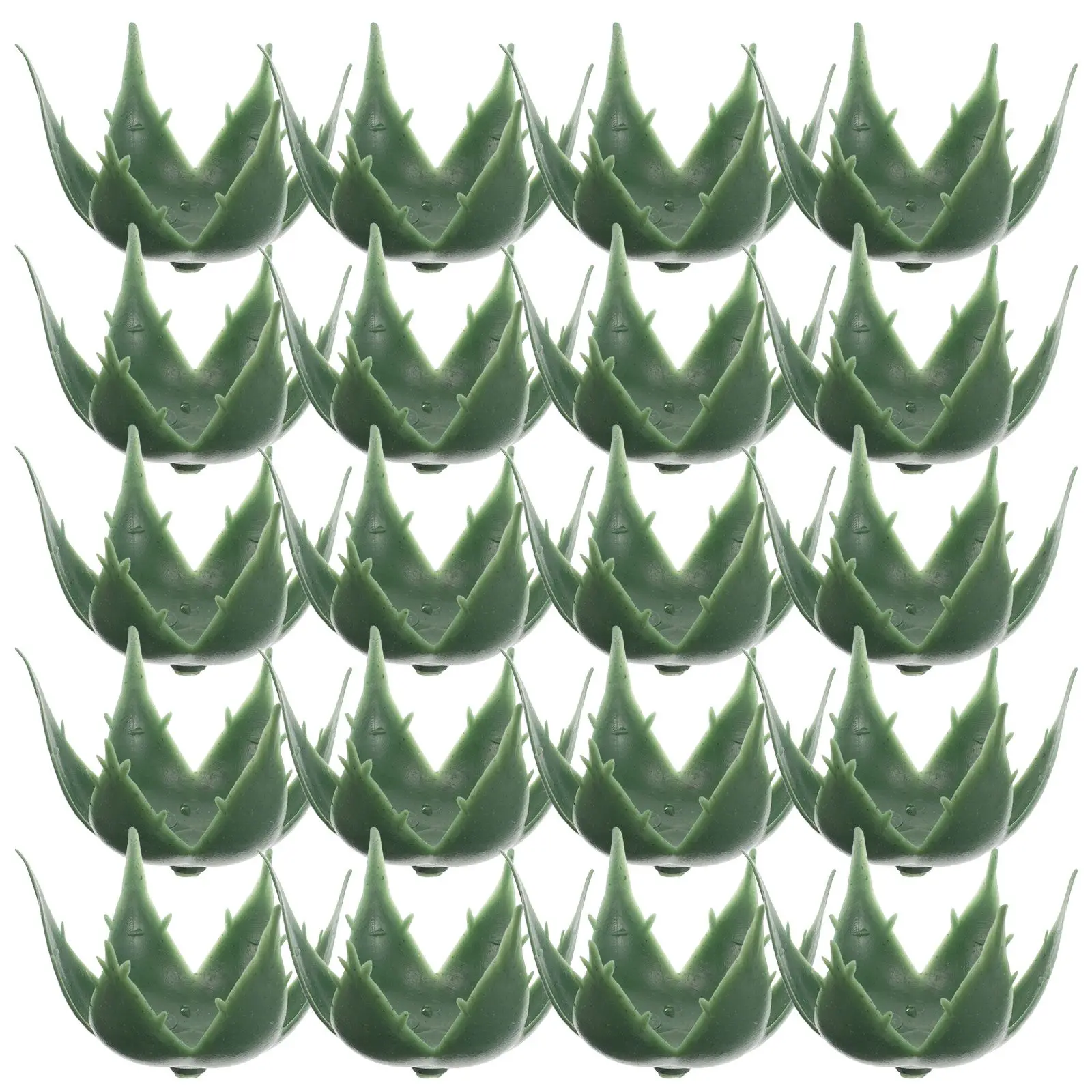 

50 Pcs Artificial Flower Calyxes Realistic Plastic DIY Supplies Green Leaves Bouquet Wreath Craft Accessories Simulation