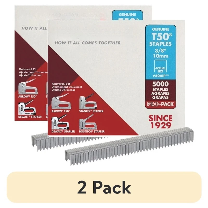 

(2 упаковки) Скобы 84-776 T50 - 3/8 дюйма (5000 шт.) 4 шт. по 1250 руб.