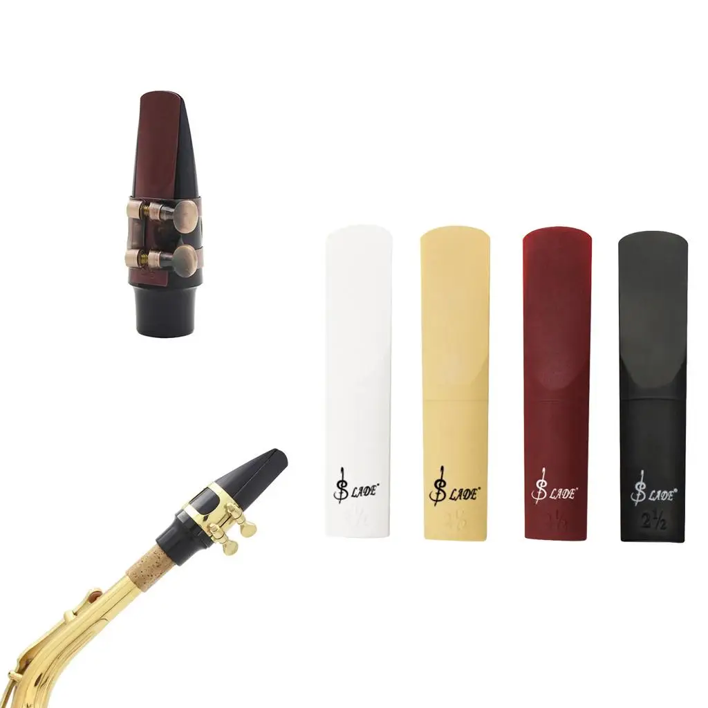 Alto Saxophone Parts Reed 2.5 Strength ABS Synthetic Cane Sax Accessory for Practice and Daily Playing