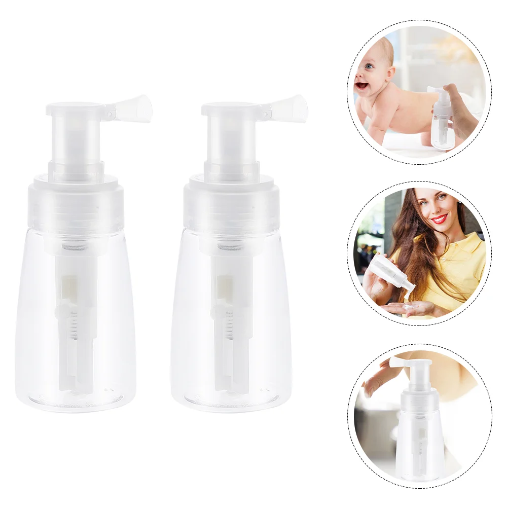 

2 PCS Powder Spray Bottle Sprayer Dry Barber Hand Soap Dispenser Bottles Container Hair Gel Empty Barbershop Accessory