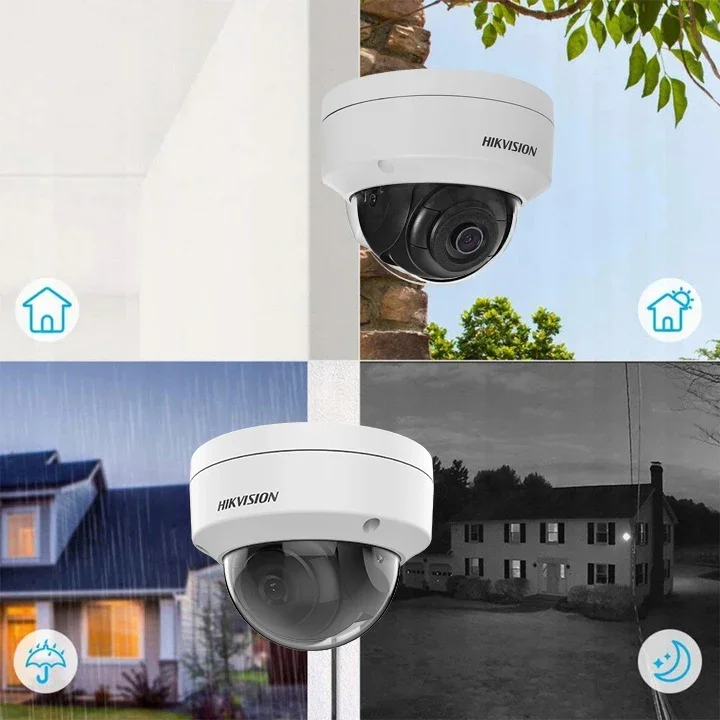 Xmeye 8ch perekam NVR POE kit kamera rumah dengan hikvision dome DS-2CD1143G0-I peluru DS-2CD1043G0-I perangkat kamera jaringan POE