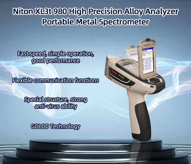 Handheld Niton XL3t 980 Spectrometer Xrf Analyzer Thermo Scientific Alloy Analyzer Portable For Metal