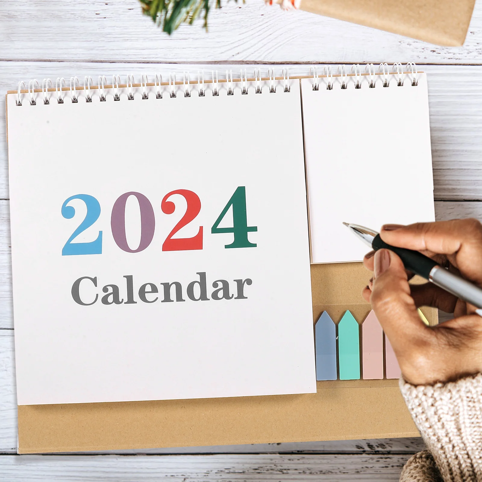 

2024 Pocket Desk Calendar Daily Use St Small Monthly Household Paper Mini Office Decorative Table Accessories
