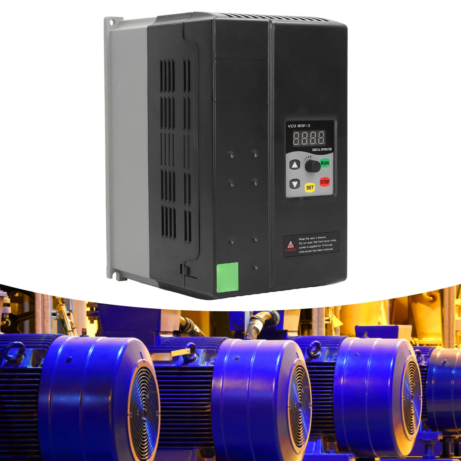 VFD Motor Variable Frequency Drive Good Heat Dissipation Frequency Inverter Converter 3 Phase 380‑440V Input 0‑440V Output