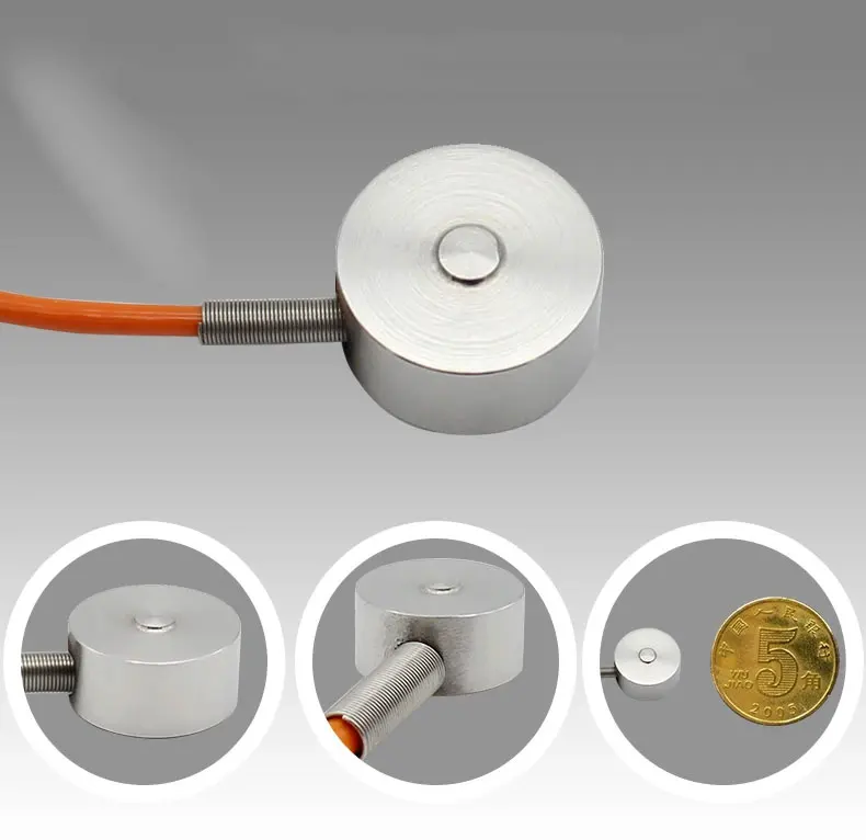 200kg Miniature Load Cell Tension Compression Force Sensor | for Hopper Weighing & Thread Pitch Automation Tactile Testing