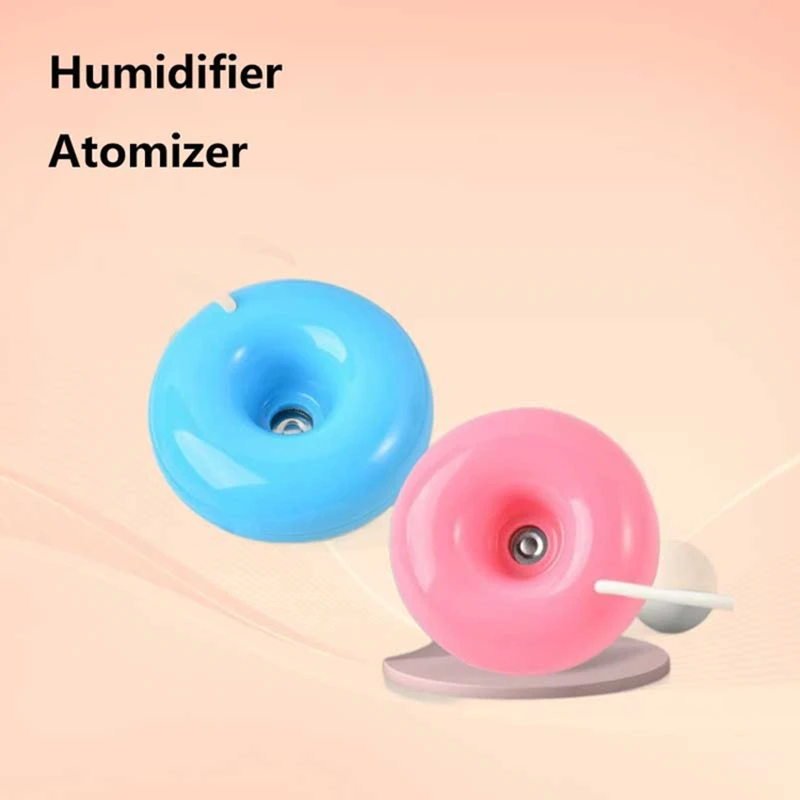 2026 Mini Donut Shaped USB Humidifier Negative Ion round Desktop Air Purifier Home Office Donut Steam Diffuser Mini Sprayer