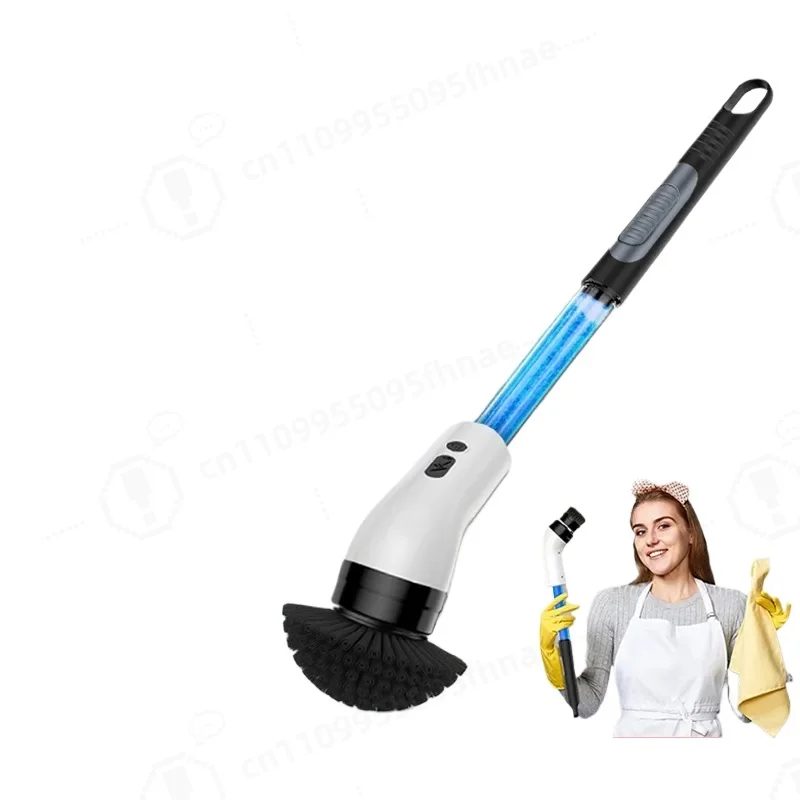 Multifunctional Electric Cleaning Brush Automatic Rotation Rechargeable Dual Purpose for Kitchen Bathroom Glass Liquid