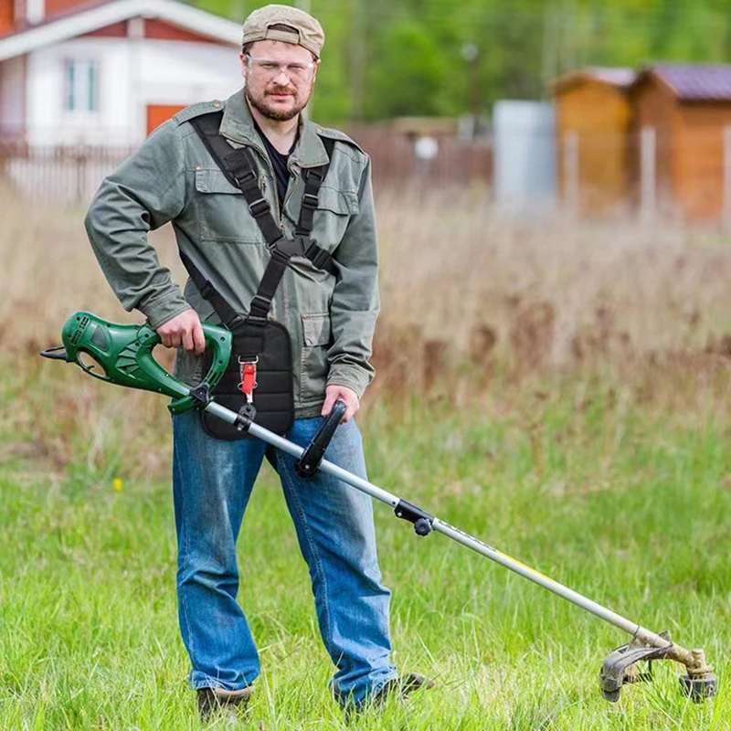 

Удобный плечевой ремень для триммера, удобная регулировка W-образной формы, уменьшает натяжение руки и спины, идеально подходит для ухода за газоном и кусторезами
