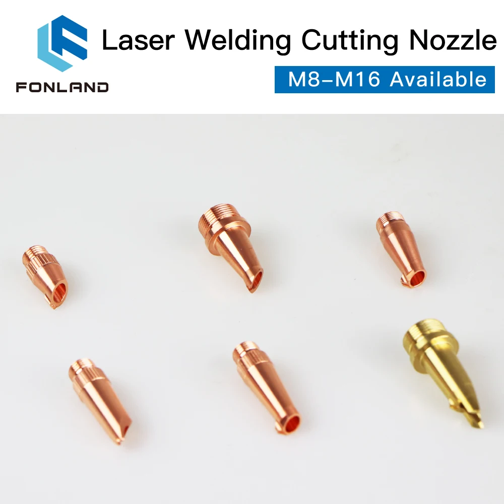 Foland Hand-held Laser Welding Cutting Nozzle M8 M10 M11 M16 Mount for 1064nm Laser Welding Machine Fast Shipping