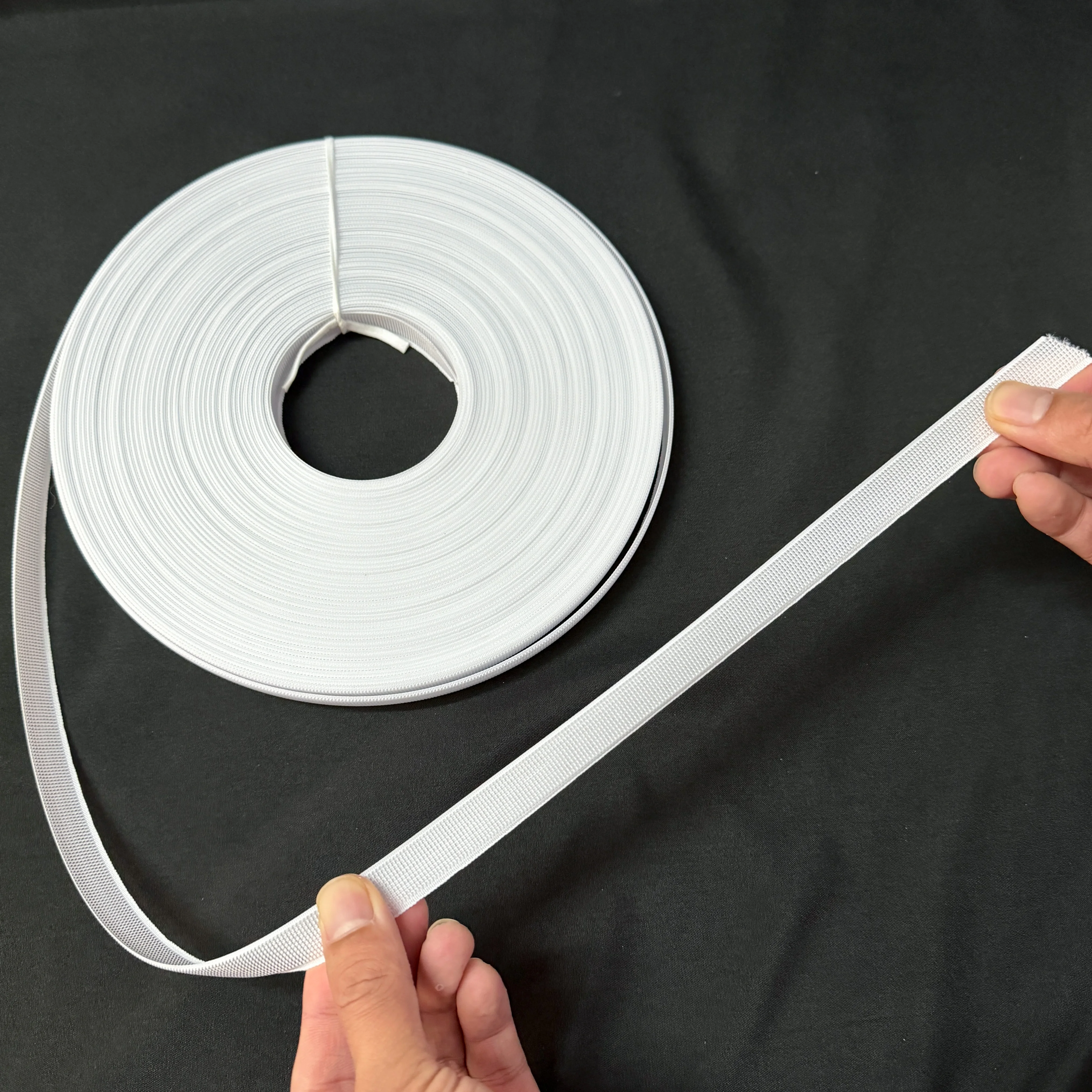 50 ياردة البوليستر قطعة العاج الخياطة ، سيليكون البلاستيك قطعة العاج المطاط نهاية قبعات لفستان الزفاف قطعة العاج Diy بها بنفسك الخياطة الحرفية الخياطة العرض
