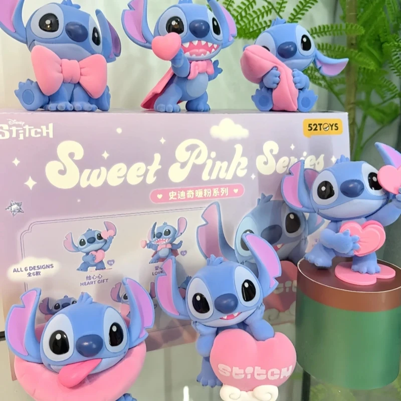 

Подлинная 52TOYS Disney Stitch Sweet Pink Series слепая коробка мультфильм милая игрушка кукла для украшения аниме игрушечные фигурки Коллекционный подарок