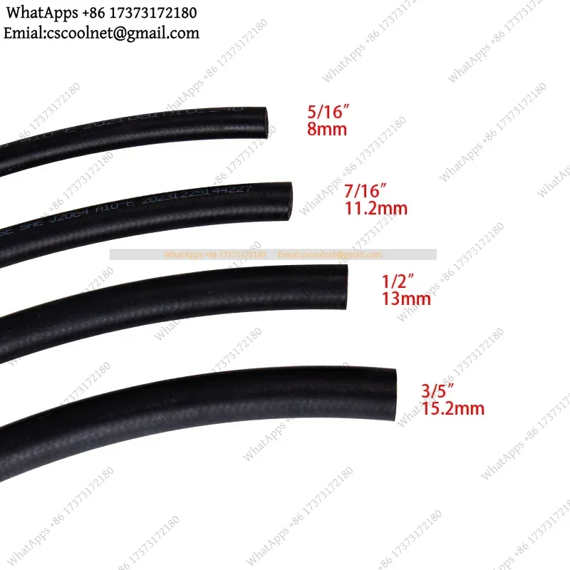 #6 #8 #10 #12 R12 R134a A/C Refrigerant Hose 1M Thin-Wall Nylon Reduce Barrier Automotive Air Conditioner Pipe