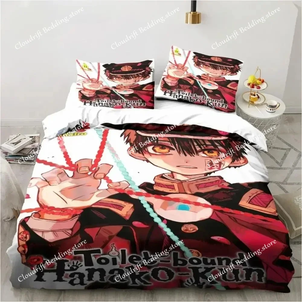 Fashion Anime Toilet-Bound Hanako-kun 3D Printed Bedding Set Duvet Covers Pillowcases Comforter Bedding Set Bedclothes Bed Linen