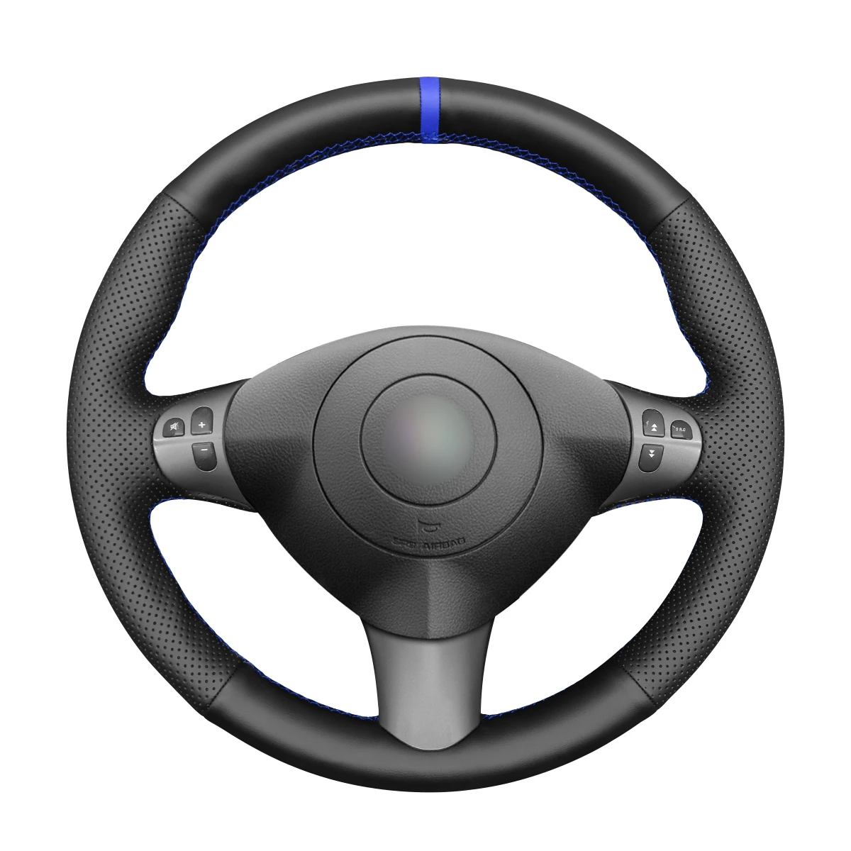 Hand-stitched Black PU Leather Steering Wheel Cover for Alfa Romeo 147 2000-2010 GT 2004 2005 2006 2007 2008 2009-2010