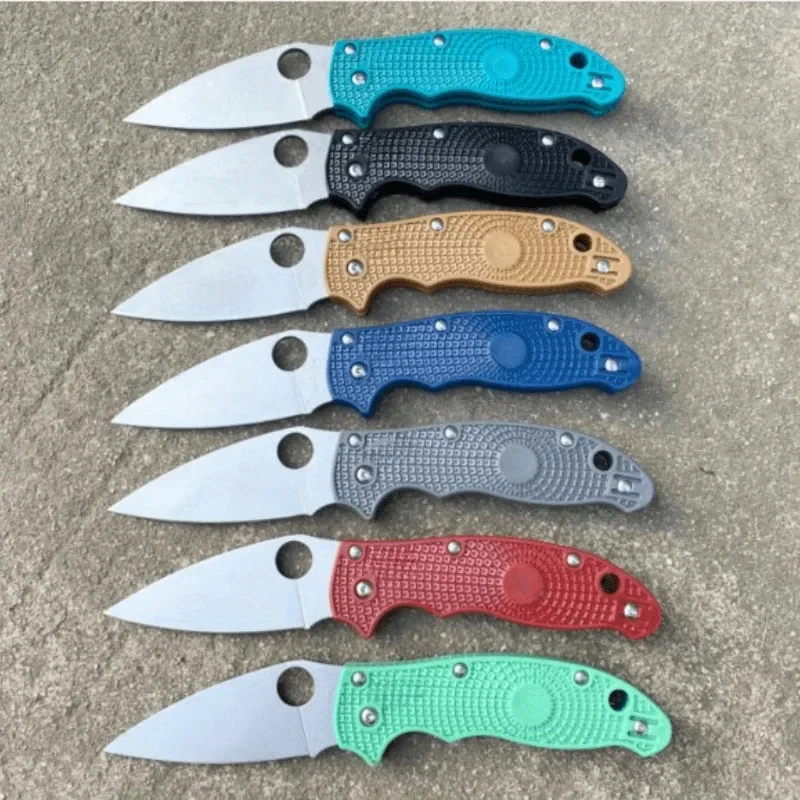 

Multiple Colors Pocket Folding Knife Nylon Fiberglass Handle Outdoor Camping Hunting Ultra Lightweight EDC Fishing Utility Tools