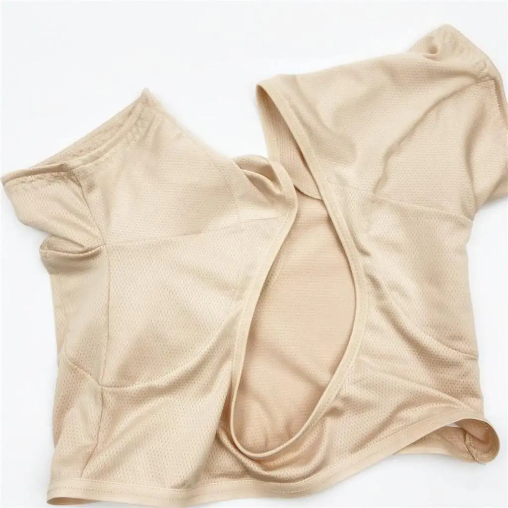 Underarm Sweat Shield Vest Top with Thick Breathable Pad Reusable Camisole Shirt for Women Sport Outdoor