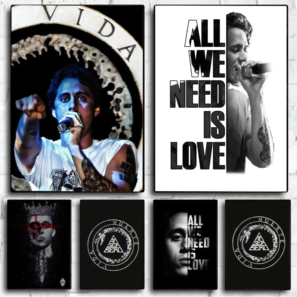 New Canserbero Pop Music Singer Star Poster No Framed Poster Kraft Club Bar Paper Vintage Wall Painting Bedroom Study Stickers