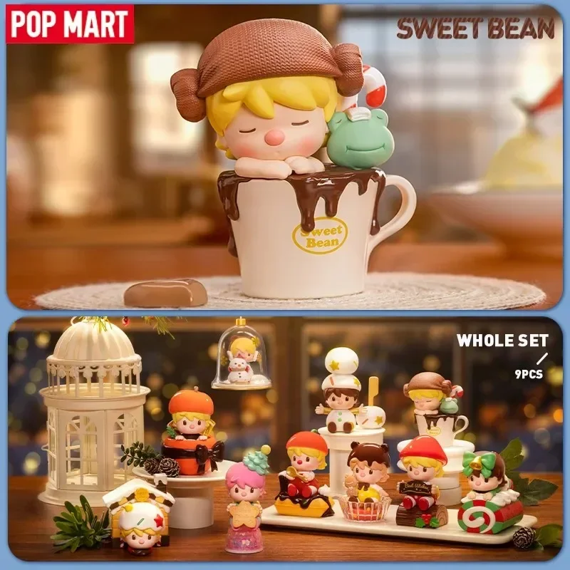 POP MART Sweet Bean Frozen Time Dessert Box Series Blind Box Toys Kawaii Anime Figure Surprise Mystery Box Dolls Girls Gift