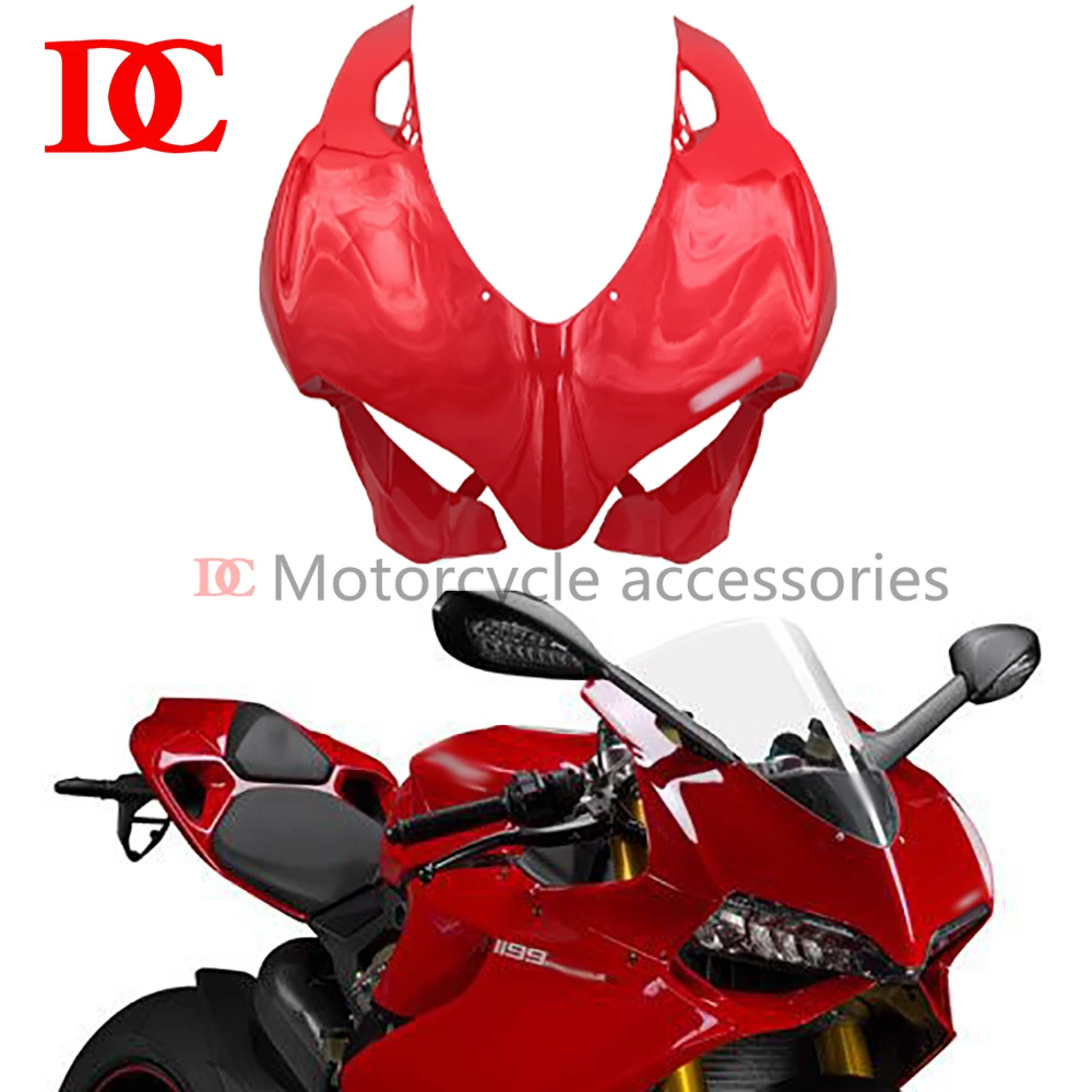 

Front Upper Nose Mask Headlamp Outer Cover Panel Fairing Shield Shell For Panigale 899 1199 S 1199S 2012 2013 2014 2015