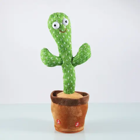 Danse, enregistrement, jouets de cactus parlant, jouets de cactus en peluche électroniques pour enfants, 120 chansons, cadeaux d'anniversaire pour enfants