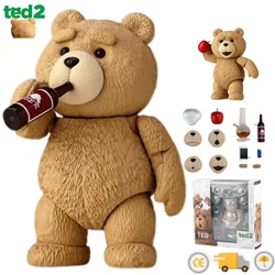 Ted 2 Figure Bjd Ted Teddy Bear Action Figure Amazing Yamaguchi Revoltech No.006 Teddy Brick Figure Gk Movie Model Doll Toy Gift