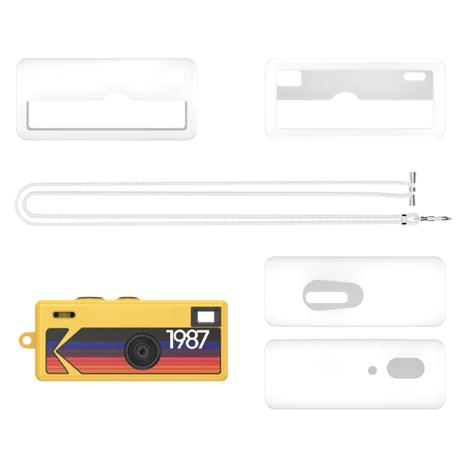 Soft Silicone Protective Case Fit for Kodak CHARMERA Keychain Digital Camera Silicone Digicam Cover Scratch-Resistant