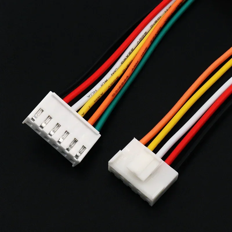 VH3.96 Plug terminal line with locking connection line 3.96mm spacing 2P3P4P5P6P color single-headed electronic wire.