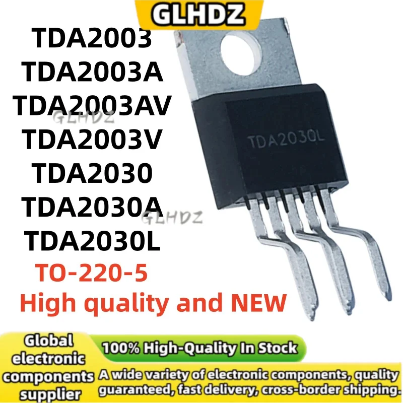 brand new 10UNITS TDA2003 TDA2003A TDA2003AV TDA2003V TDA2030 TDA2030A TDA2030L TO-220-5 in stock