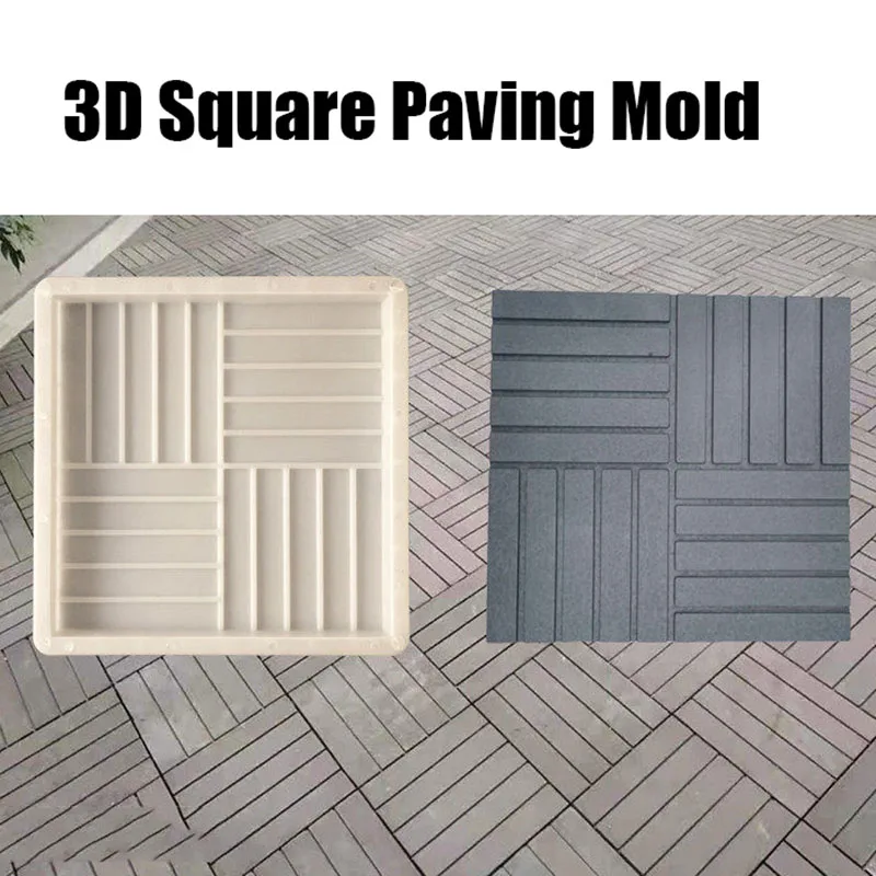 

DIY Garden Path Paving Mold 40cm Plastic Cement Brick Mould Concrete Road Stepping Stone Mould for House Garden Decoration