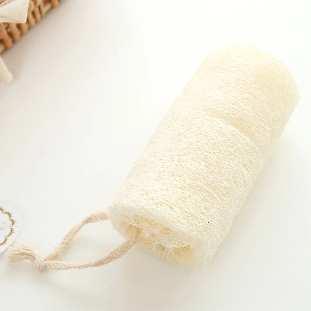 3 قطعة اللوف الطبيعي الإسفنج لطيف التقشير منشفة استحمام السلس الجلد المطهر لينة الجسم الغسيل دش بوف اللوف الإسفنج منصات