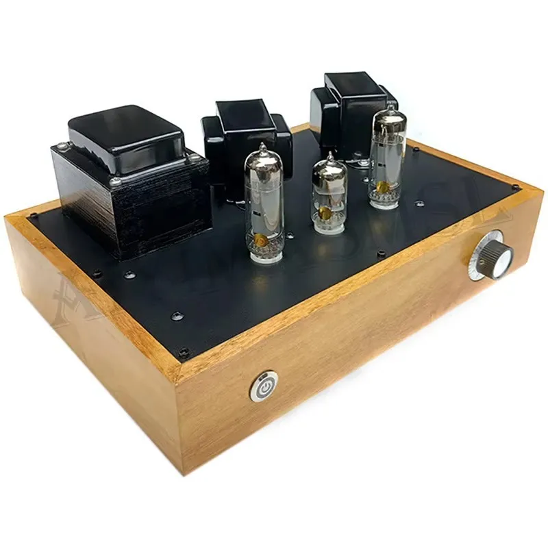 

AIYIMA SMSL 6N1 6N2 Push 6P14 EL84 Tube Amplifier 2.0 3.5W Solid wood chassis Class A Vacuum Tube Amplifier Audio