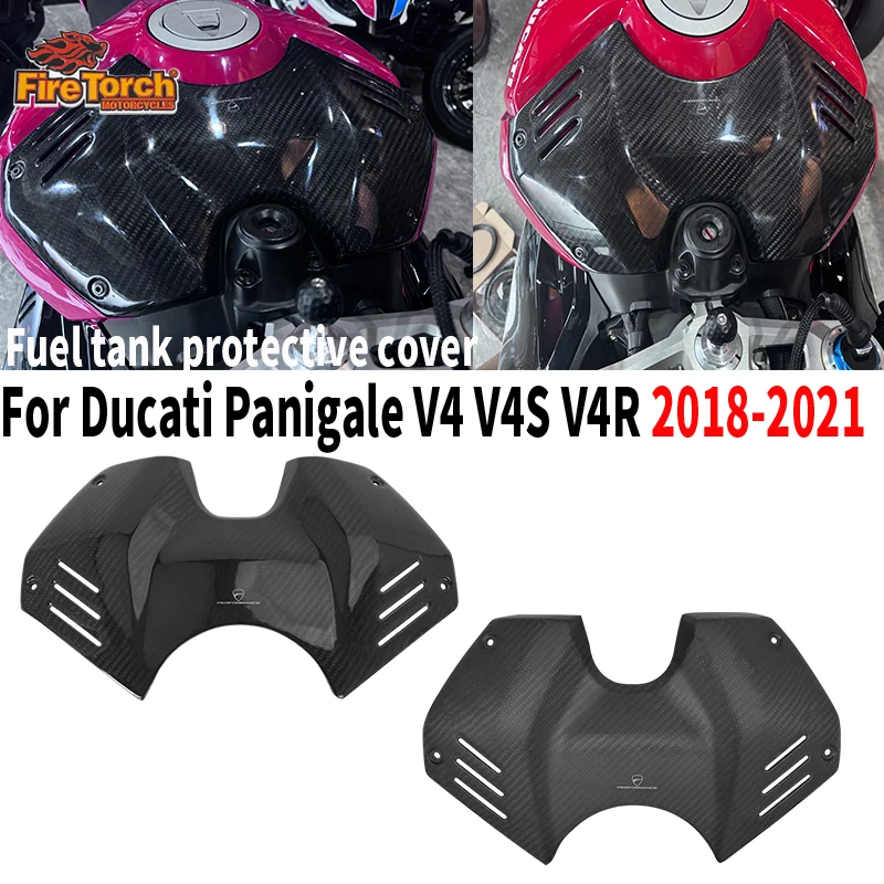 

Motorcycle Accessories For DUCATI Panigale V4 V4S V4R 2018 - 2021 Carbon Fiber Fuel Tank Battery Cover AirBox Guard Fairing