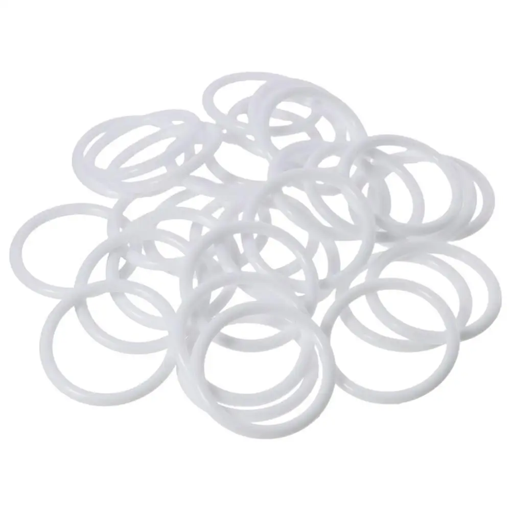 30pcs White Dreamcatcher Rings Hoops, 60mm Plastic Macrame Rings Dream Catcher Circle for DIY Art Crafts, Dream Catcher Supplies