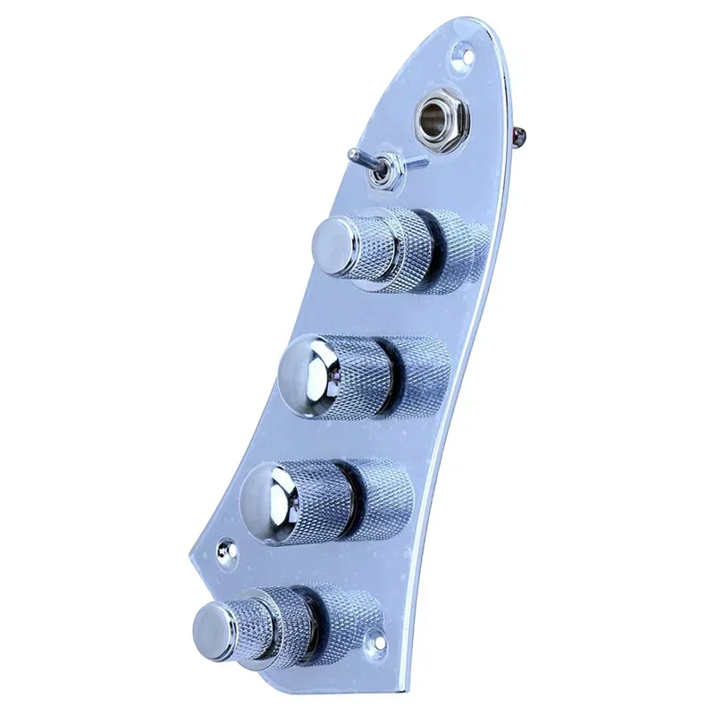 WZ-5 Jazz JB Bass Loaded Wired Control Plate for 4/5 String Bass Guitar Parts JB-08CR HY view 5